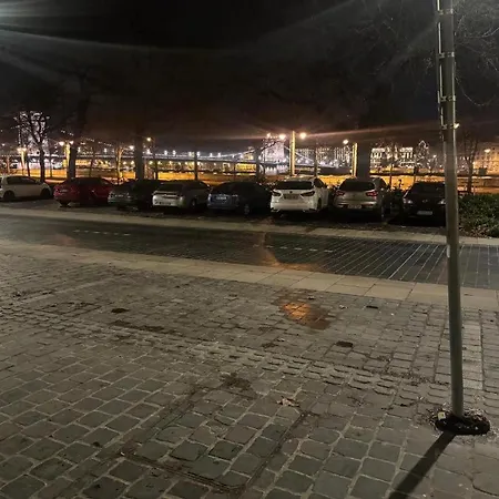 Lanchid Castle Side Red And Blue * Budapest